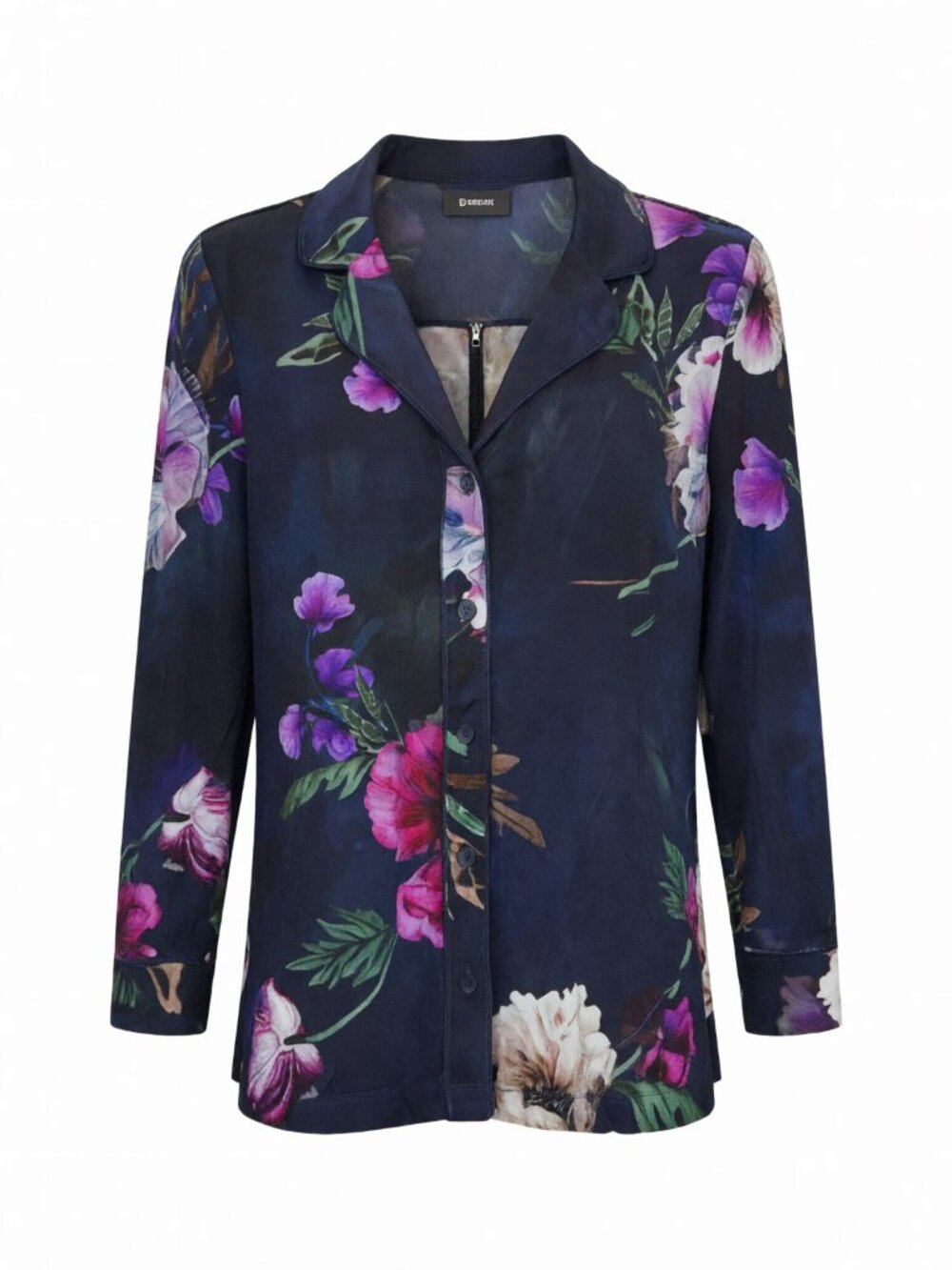 Soma Floral Button Down Blouse Women S Black